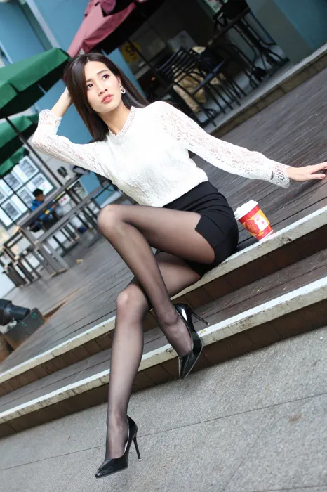 [Mzsock] NO.056 Zhang Jun OL uniform high heels beautiful legs outdoor shooting street photography#[103P]-53